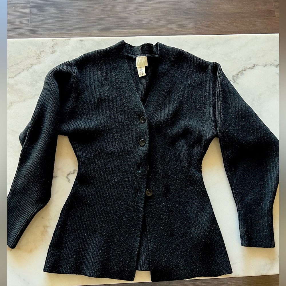 H&M knit black cardigan